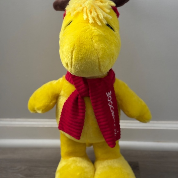 WOODSTOCK Reindeer Antlers Plush 2015 PEANUTS 22" Porch Stuffed Figure Christmas - Picture 4 of 11